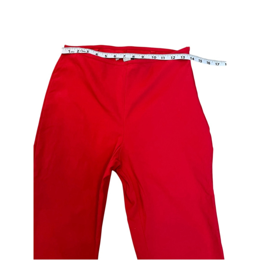 Kimchi Blue Red Wide Leg Pants High Rise Retro Y2K Statement Trousers 10 - Picture 9 of 11